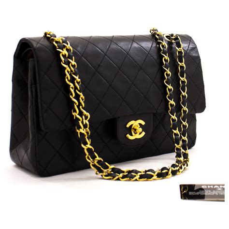 chanel in the business flap black leather shoulder bag|chanel single pocket shoulder bags.